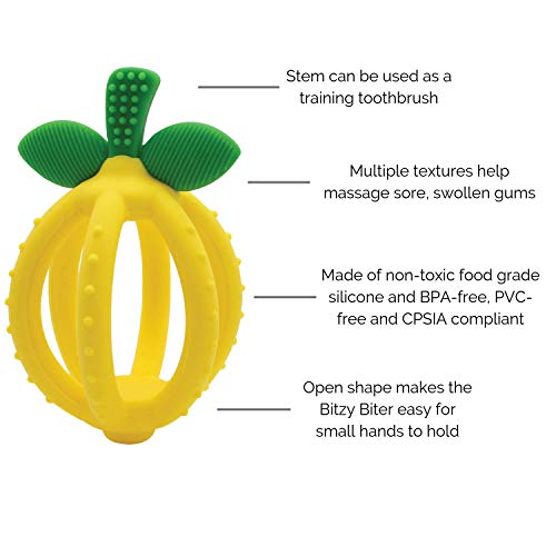 Teething Ball Training Toothbrush Lemon-Shaped