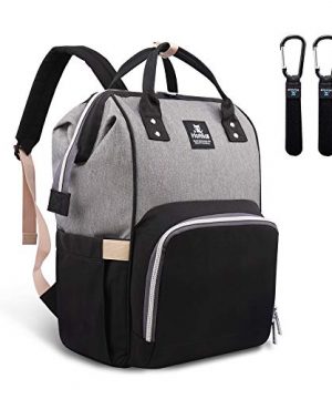 Hafmall Diaper Bag Backpack - Waterproof Multifunctional Large