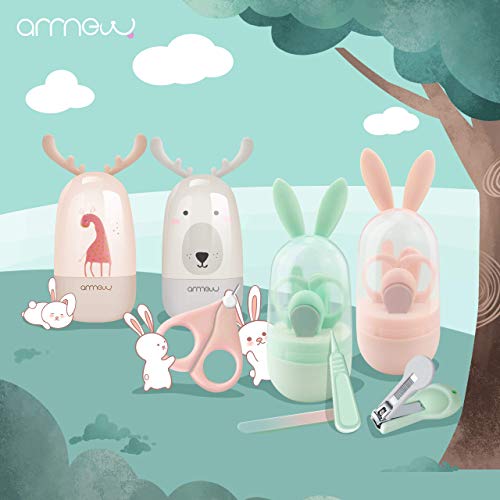 Baby Nail Kit by ARRNEW with Rabbit Case