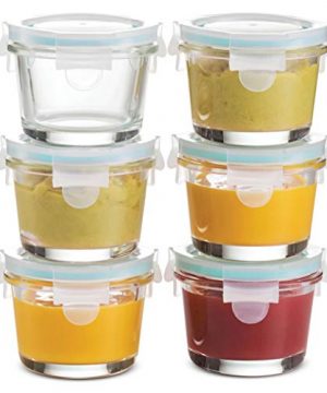 Superior Glass Baby Food Storage Containers - Set of 6