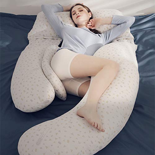 Lacomfy Pregnancy Pillow, U-Shape Full Body Maternity Pillow