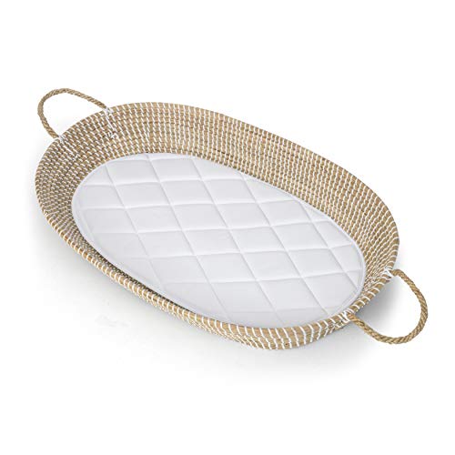 Baby Diaper Changing Basket Tray Natural Seagrass