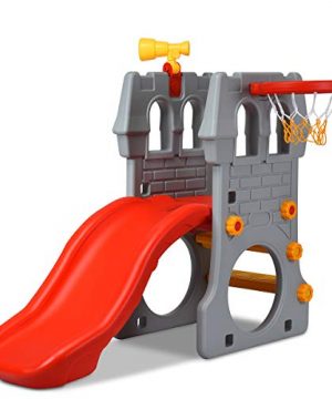 Costzon Toddler Slide, 4 in 1 Climber Slide Set