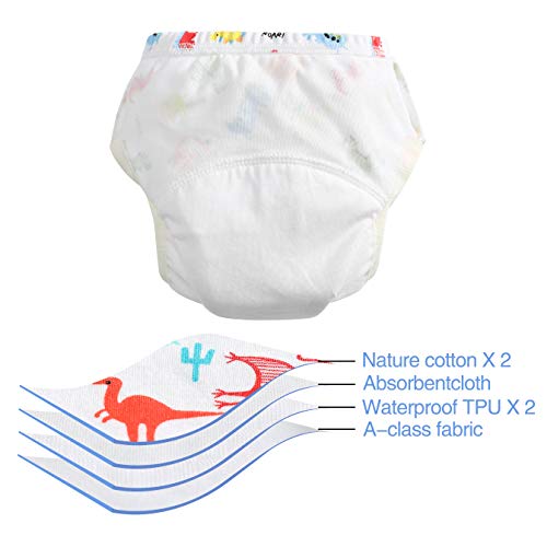 PandaEar (6 Pack) Unisex Baby Cotton Training Pants