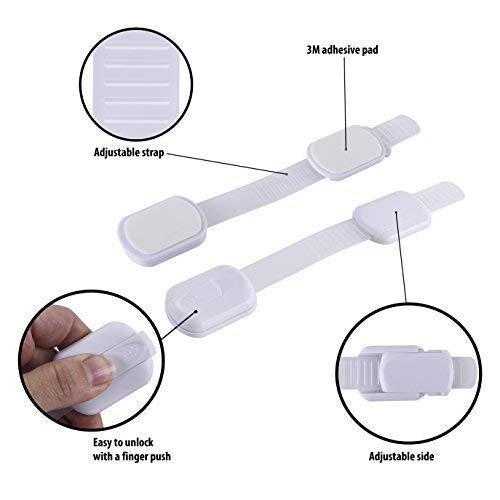 Baby Proofing Cabinet Lock Adjustable Strap Latches