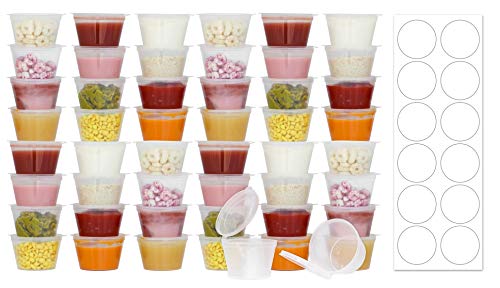 50 Pack BPA-Free Baby Food Freezer Storage Containers