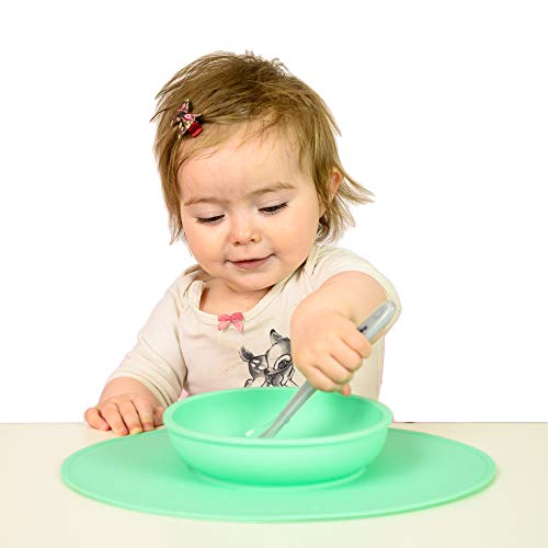 Toddler Feeding Set Kids Placemats with Spoons Included