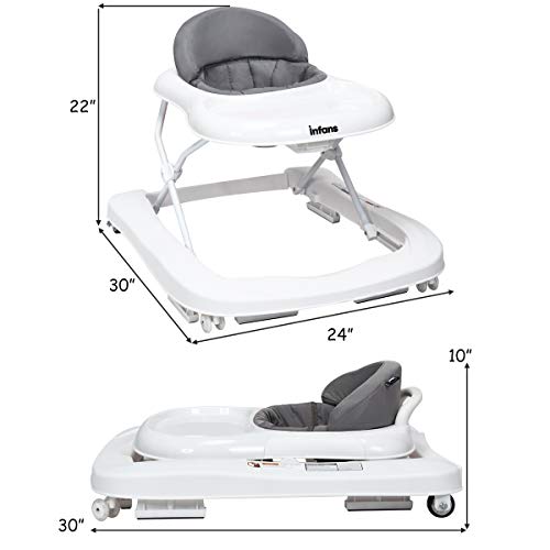 INFANS Foldable Baby Walker for Boys and Girls