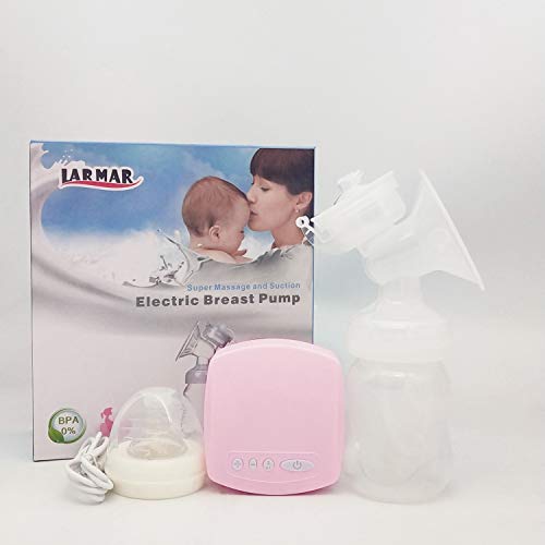 Electric Single Breast Milk Pump for Travel - Computerized, Portable, with Massage & Suction, Memory Function, Comfortable