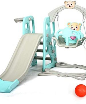 Costzon 4 in 1 Toddler Climber and Swing Set