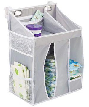 mDesign Baby Nursery Hanging Storage Organizer Caddy