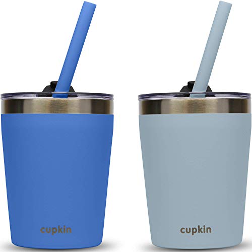 Stackable Stainless Steel Toddler Straw Cups for Kids