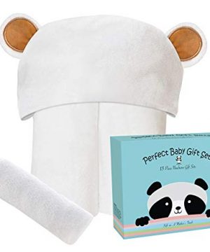 Ultra Soft Bamboo Baby Hooded Towel and Washcloth Sets