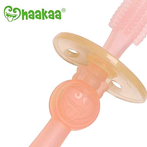 Haakaa 360° Baby Toothbrush with Suction Base Infant Silicone