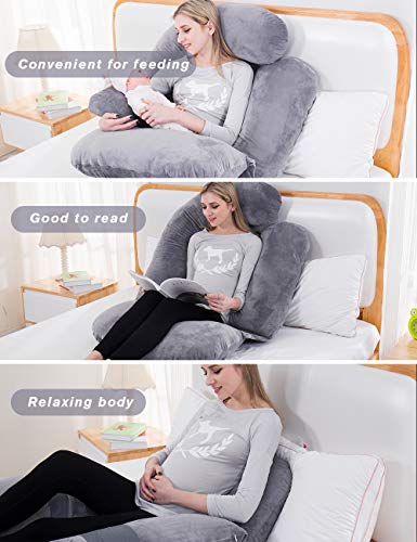 Awesling 60in Full Body Pillow | Nursing, Maternity and Pregnancy Body Pillow