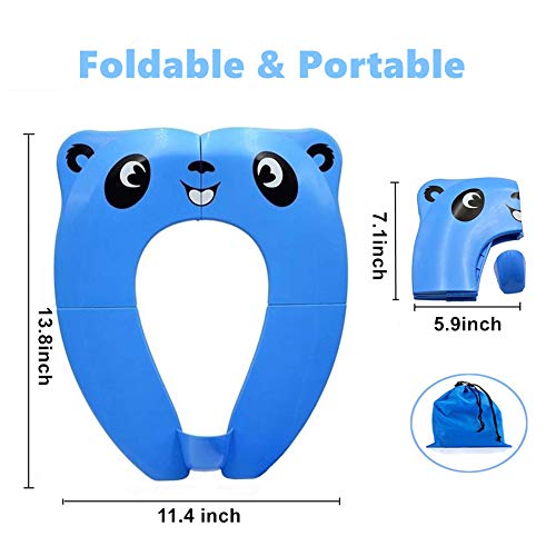 Folding Potty Training Seat,Travel Potty Seat for Boys and Girls
