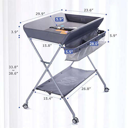 Baby Changing Table Portable Folding Diaper Changing Station