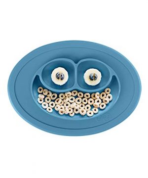 Silicone Suction Plate with Built-in Placemat for Infants