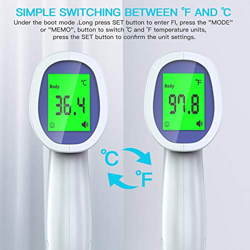 Thermometer for Adults, Digital Non-Contact Infrared Thermometer