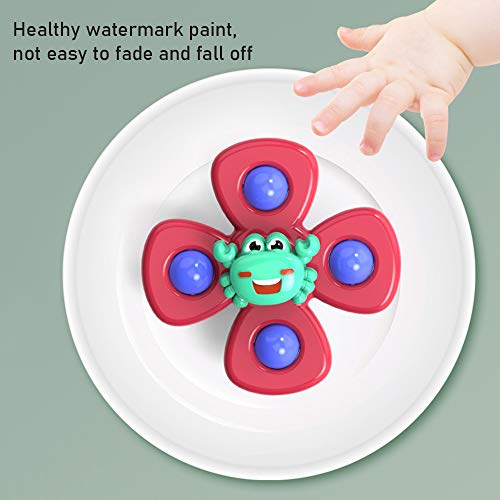 LUFFYLIVE Baby Bath Spinner Toy with Rotating Suction Cup
