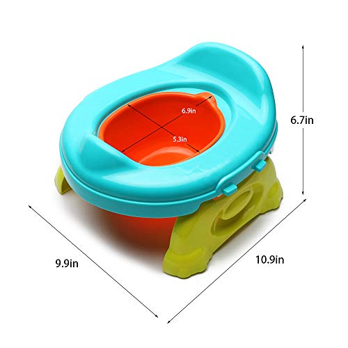 WISHTIME Baby Toilet Training Travel Potty 2 in 1 Comfortable Seat