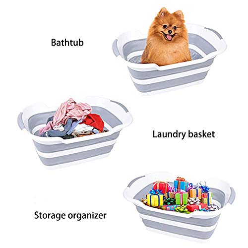 Collapsible Bathtub and Storage Organizer - A Space-Saving Essential
