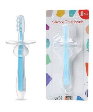 Baby Toothbrush for Infants 0-2 Years Toddler with Choke Protection