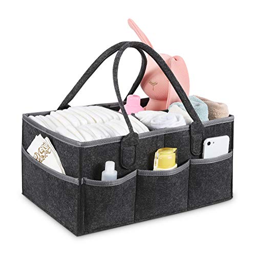Runsabay. Baby Diaper Caddy Organizer, Nursery Storage Bin