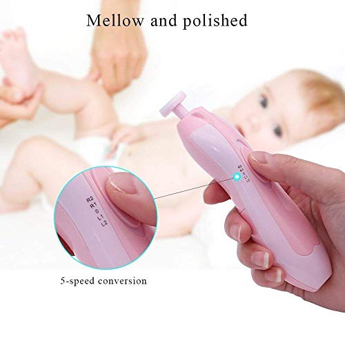 Baby Nail Trimmer File with Light for Newborn