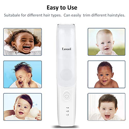 EANCEIL Electric Baby Hair Clipper, Cordless Rechargeable Waterproof