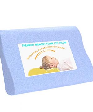 Toddler Pillow-Small Contour Memory Foam Neck Pillows for Sleeping