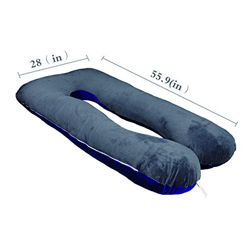 COMHO Full Body Pregnancy Pillow, U Shaped Maternity Pillow