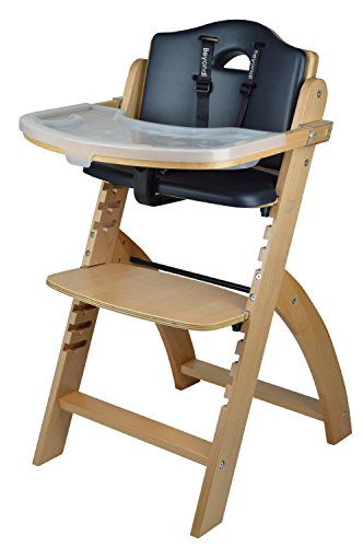 Abiie Beyond Wooden High Chair with Tray.