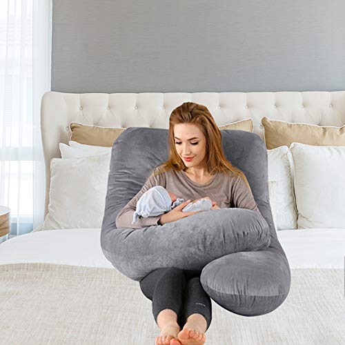 LONABR U-Shape Pregnancy Pillows 55 Inch Maternity Pillow