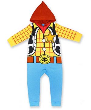 Disney Toy Story Boy's Woody Hooded Coverall Onesie
