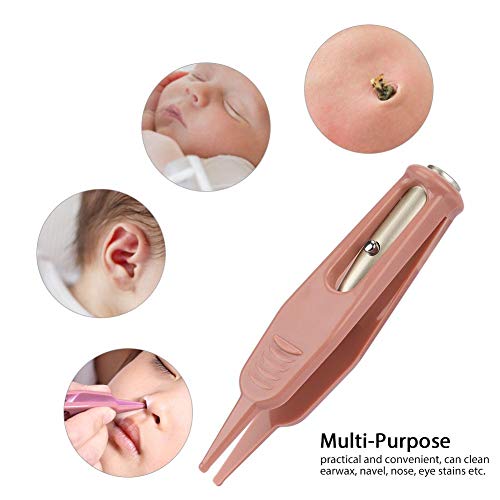 Nose Cleaning Tweezer, Plastic Round-Head Baby Ear Nose