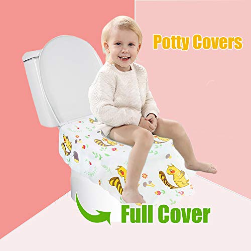 OJYUDD Toilet Seat Covers Disposable,XL 20 Pack Portable Potty Seat