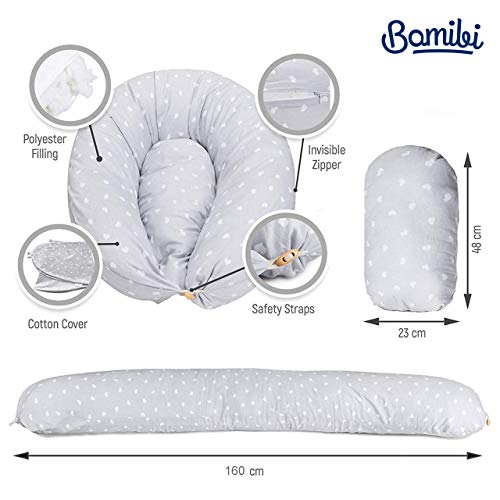 Bamibi Nursing Pillow and Positioner - Multi-Use Breastfeeding for Baby