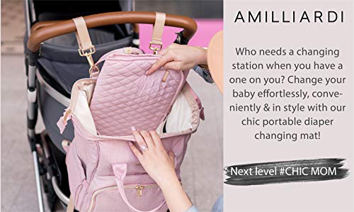 Portable Diaper Changing Pad Stylish, Chic by AMILLIARDI for Travel
