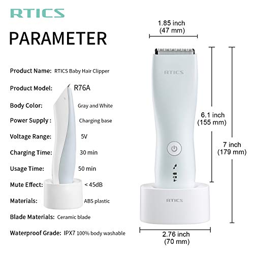 RTICS Baby Hair Clipper with Fast Charging Technology