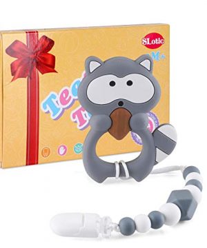 Baby Teething Toys, Raccoon Teethers Pain Relief Toy