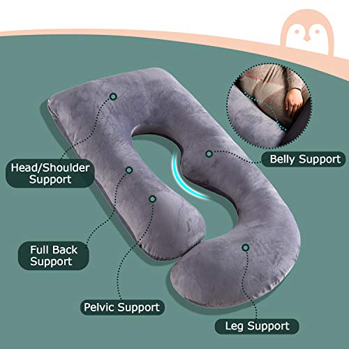 Momcozy Pregnancy Pillows, U Shaped Full Body Maternity Pillow