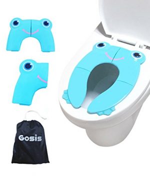 Gosis Folding Travel Portable Toilet Potty Training Seat Covers