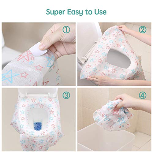 Toilet Seat Covers Disposable XL- Extra Full Cover