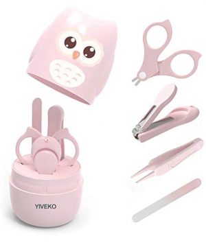 YIVEKO Baby Nail Kit, 4-in-1 Baby Nail Care Set with Cute Case
