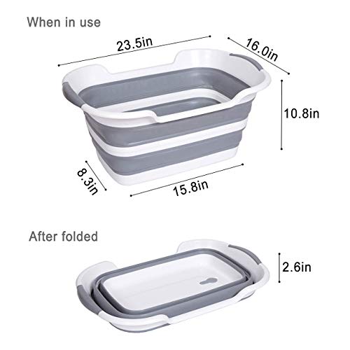 Collapsible Bathtub and Storage Organizer - A Space-Saving Essential