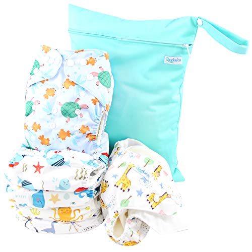 Leekalos Cloth Diapers Reusable for Boys and Girls