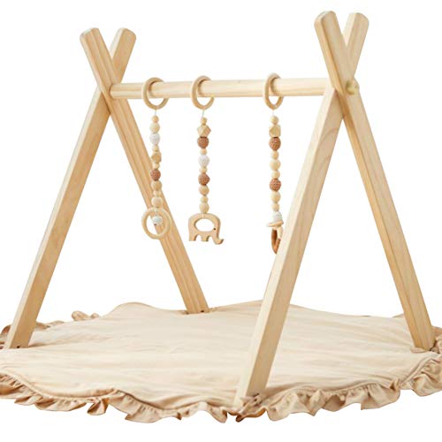 Razee Wooden Baby Gym and Playmats Infant