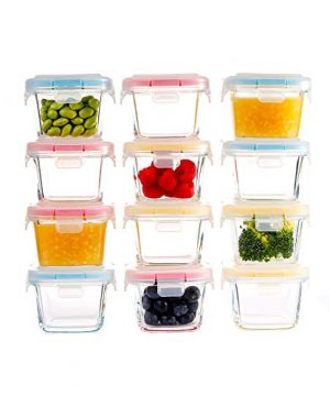 Doonmi - Glass Baby Food Storage Containers