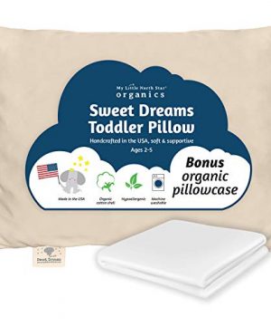 Organic Toddler Pillow, Pillowcase, Pillow Made in USA